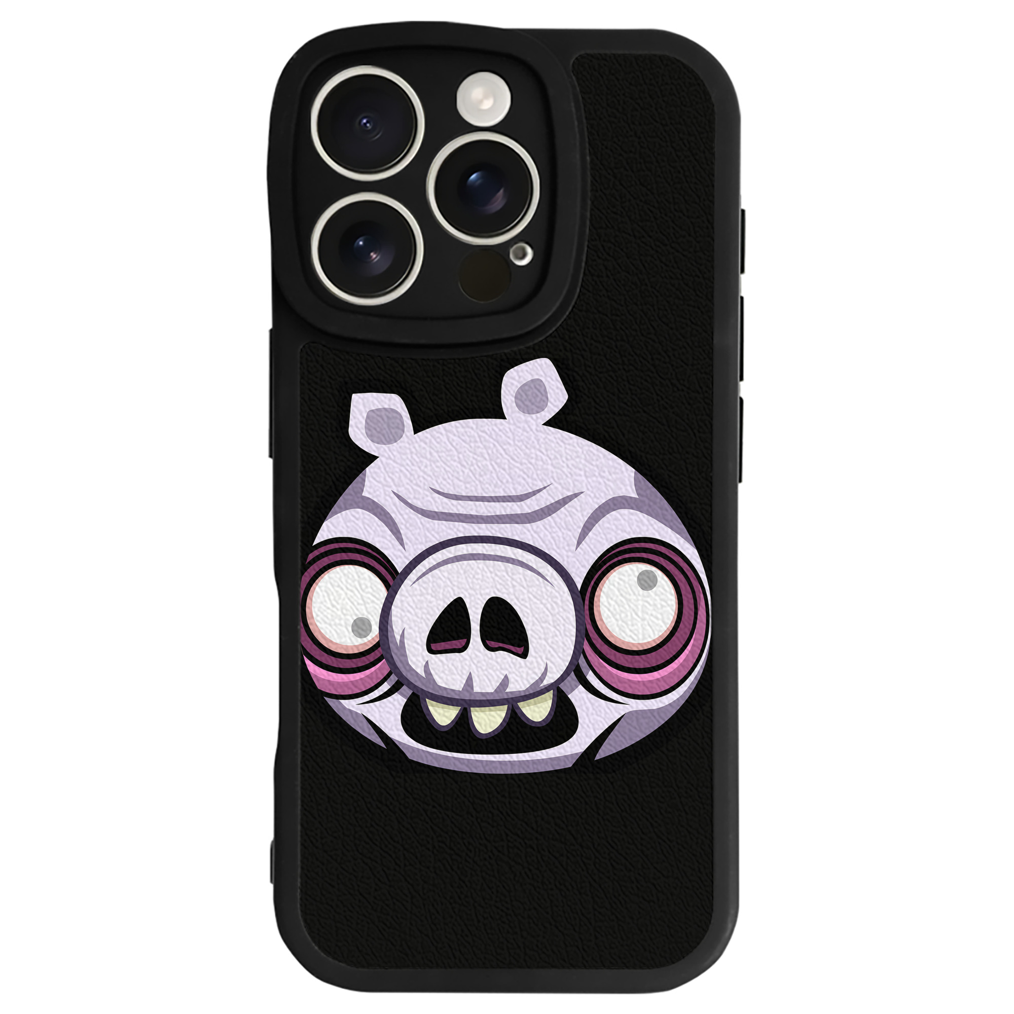 （画像用） Angry Birds アングリーバード 【iPhone 16シリーズ対応】シリコンスマホケース（レザー調） 材質：シリコン